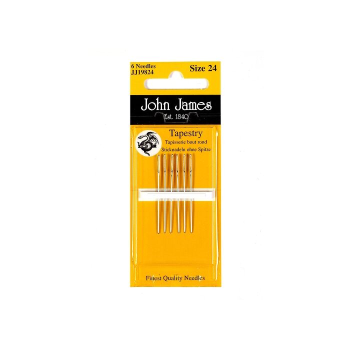 John James Nickel Plated Tapestry Needles - Size 26