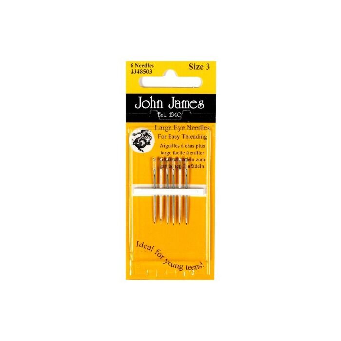 John James Large Eye Needles - Size 5