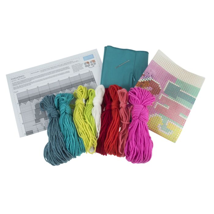Cross Stitch Cushion Kit - All is Bright - With Cushion Pad
