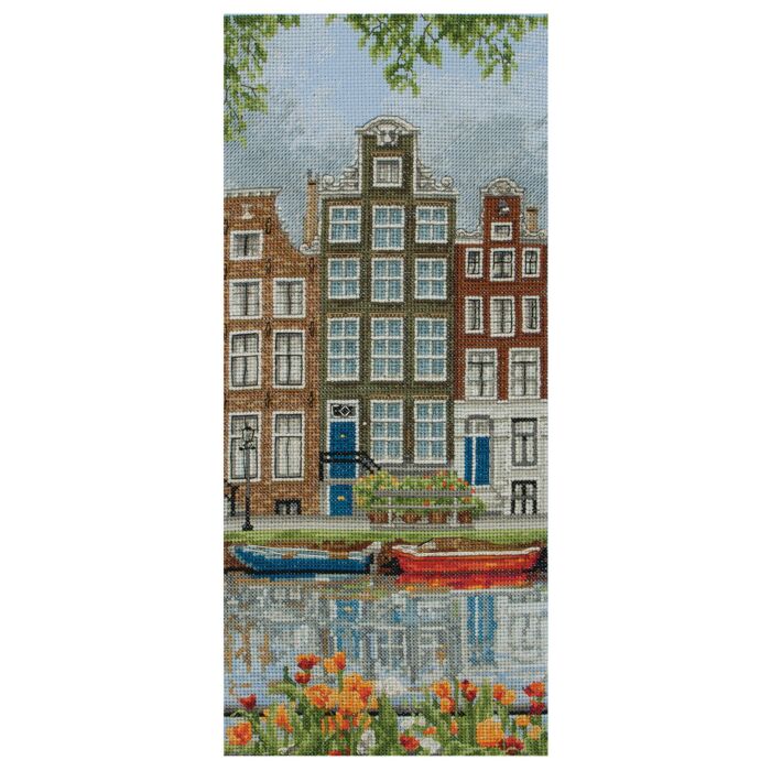 Amsterdam Scene Counted Cross Stitch Kit