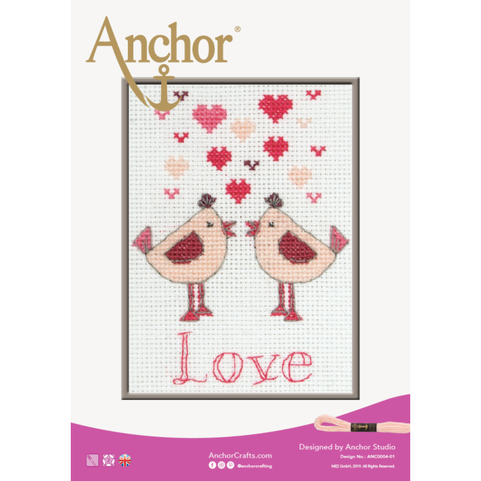 Anchor Lovebirds cross stitch chart