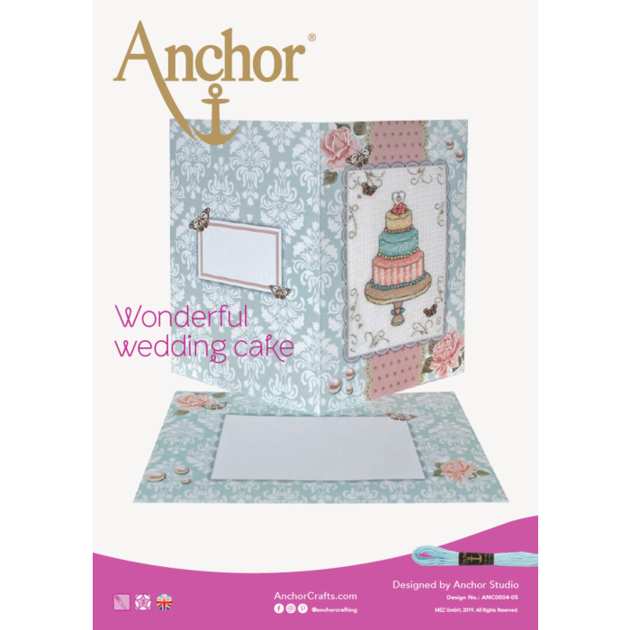Anchor Wonderful wedding cake cross stitch chart