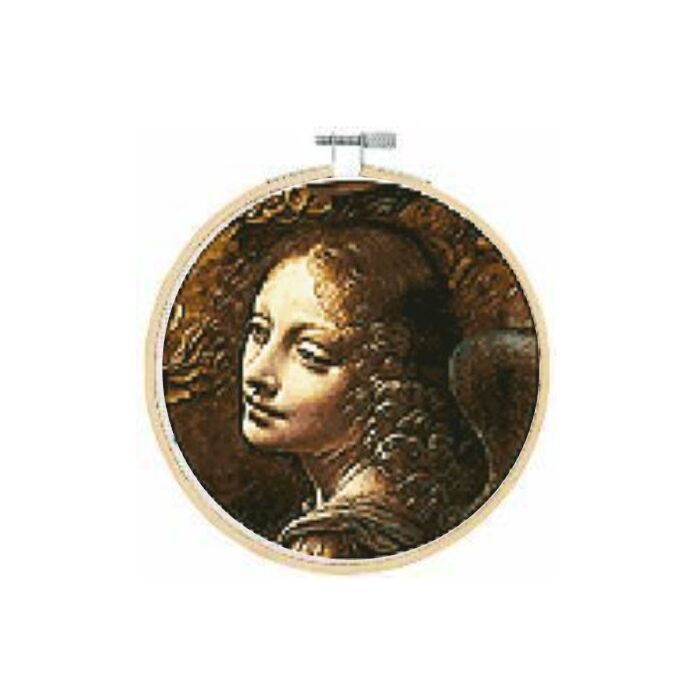 BL1211/71 - Angel, from the Virgin of the Rocks Cross Stitch Kit - 20% off RRP