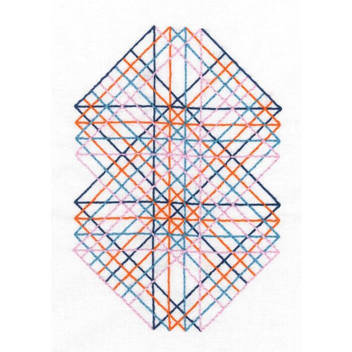 TB111 - Geometry Rules Right Angles Printed Embroidery Kit