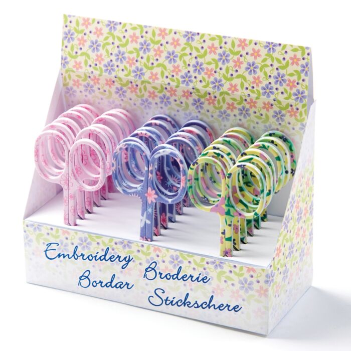 Floral Embroidery Scissors - 9.5cm/3.75in