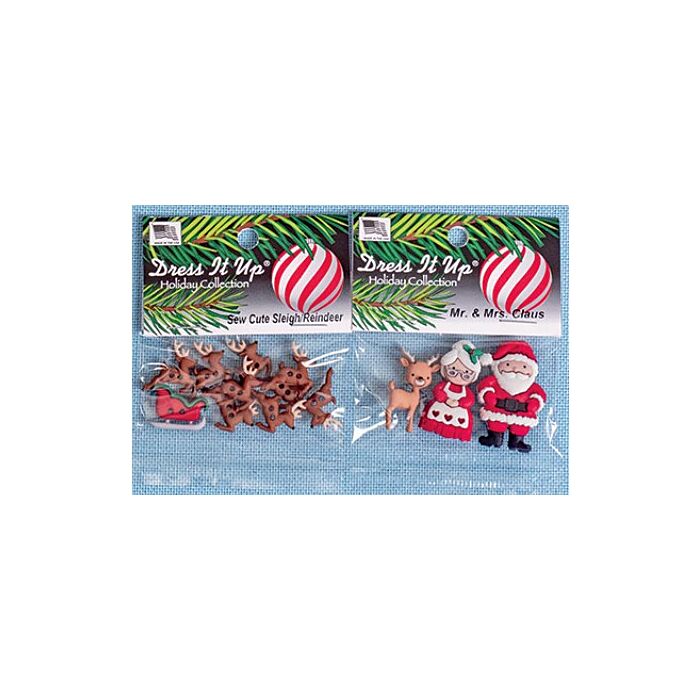 Christmas Dress It Up! Buttons Bundle - C