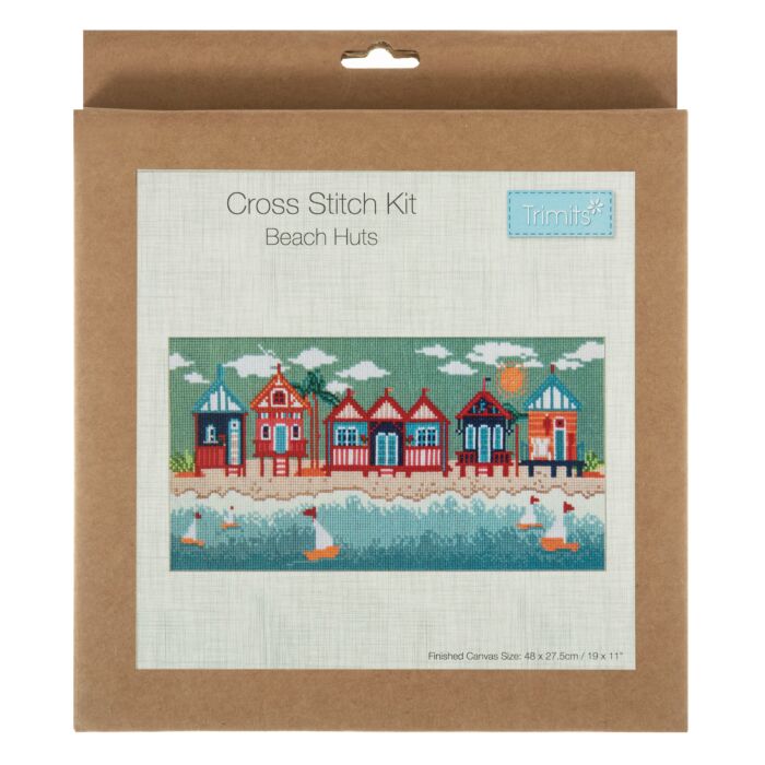 Trimits - Cross Stitch Kit - Beach Huts