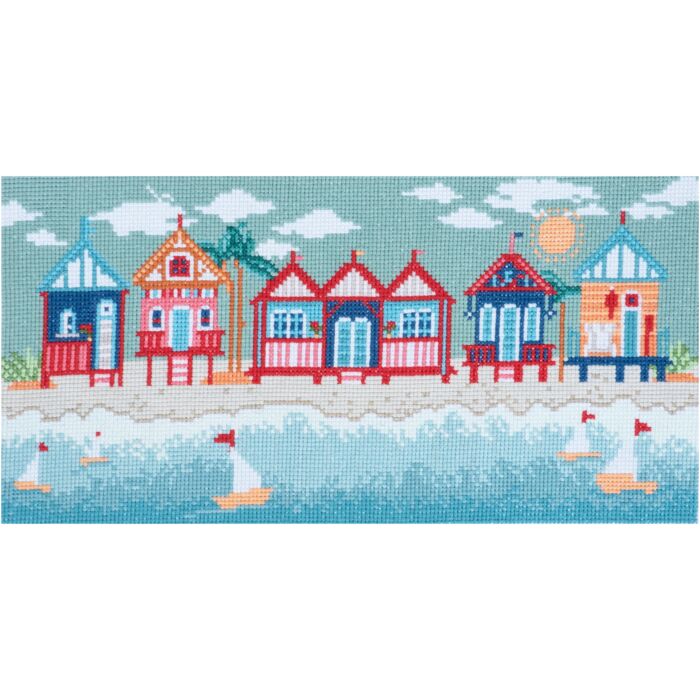 Trimits - Cross Stitch Kit - Beach Huts