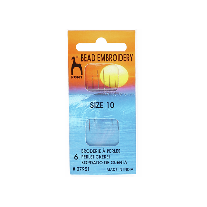 Pony Bead Embroidery Needles Size 10
