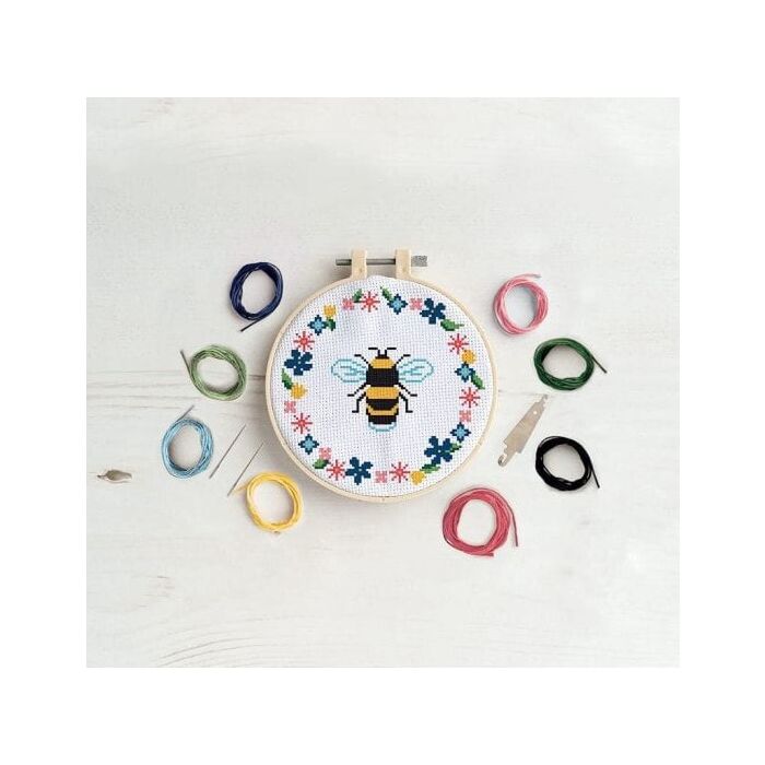  Simply Make Large Cross Stitch Kit - Bee