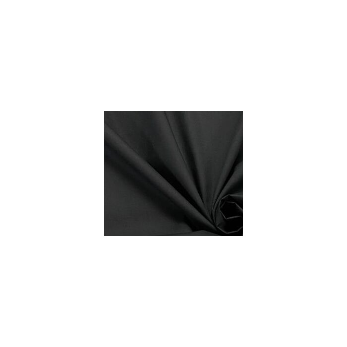 Black Polycotton Backing Fabric 