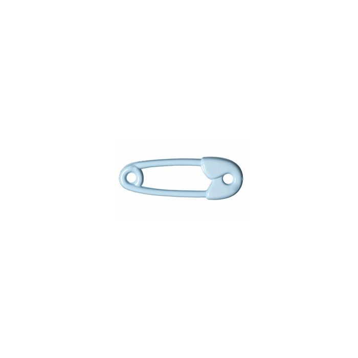 Safety Pin Charm - Blue 38mm 5 pack