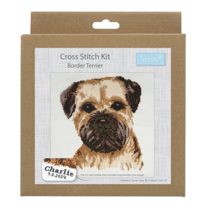 Trimits Dog Cross Stitch Kits: Boarder Terrier