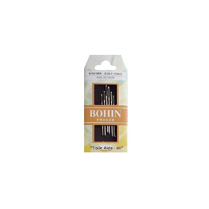 Bohin Tapestry Needles - Assort Size 22/24/26 (Pack of 6)