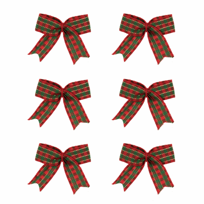 Tartan Bows 6 Pack