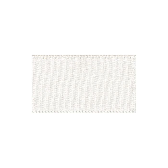 Ribbon: Double Faced Satin: 1m x 10mm: Bridal White