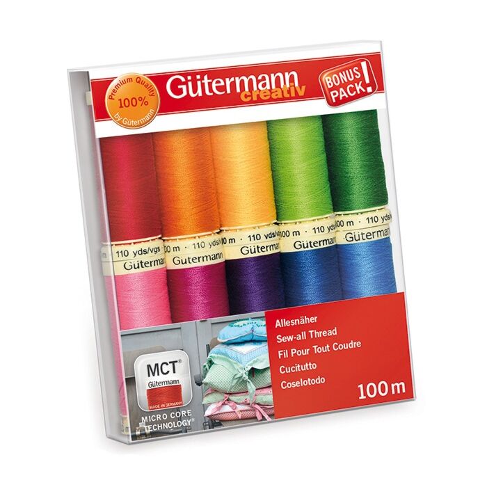 Guttermann Creativ - Thread Set Assorted Bright 