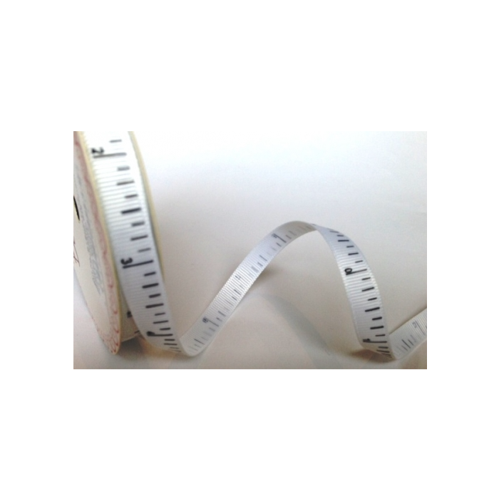 BTB24TA1 - 9mm Inches White Grosgrain Ribbon