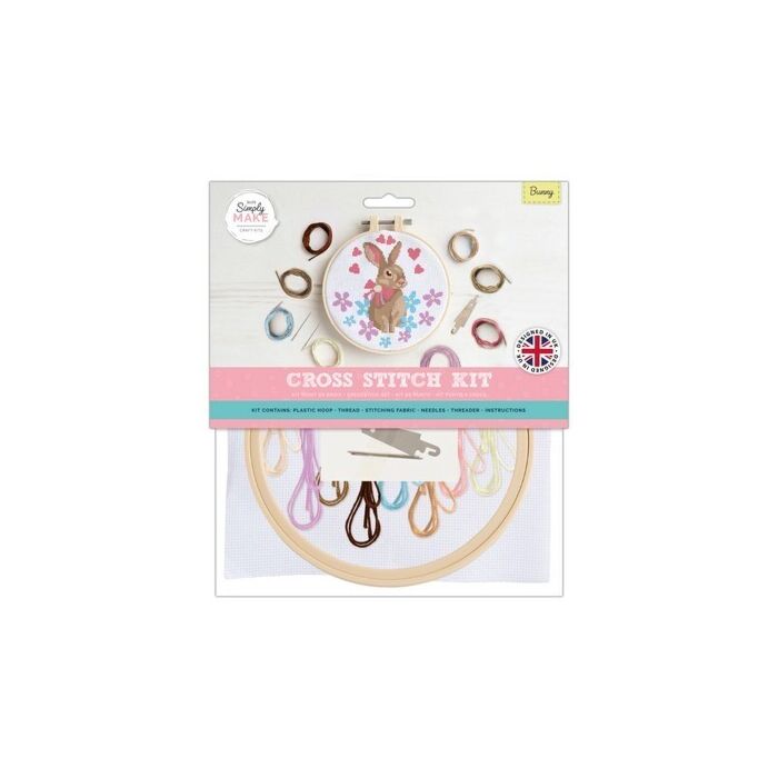  Simply Make Large Cross Stitch Kit - Bunny