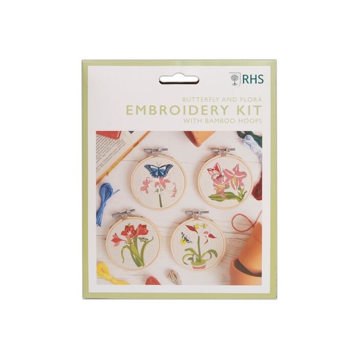 RHS - Embroidery Kit - Butterfly And Flora