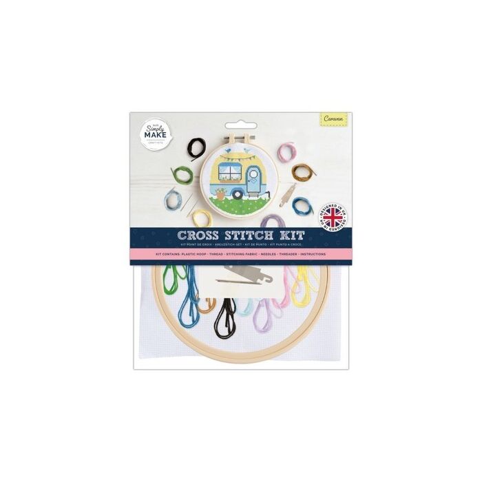  Simply Make Large Cross Stitch Kit - Caravan