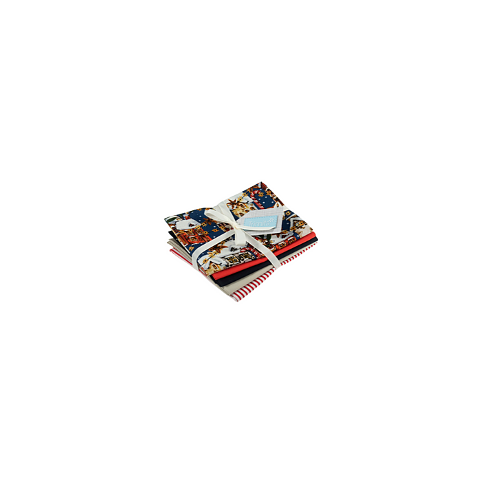 Navy Street Scene FQ Christmas Fabric bundle