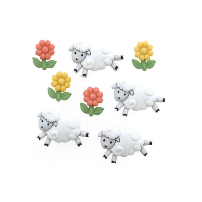 Dress It Up! Buttons - Counting Sheep
