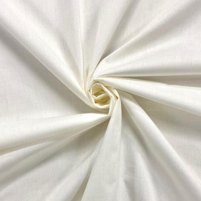 Polycotton Fabric - Cream