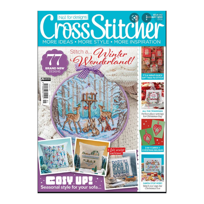 Cross Stitcher Magazine issue 352 January 2020 Old Office Copy 