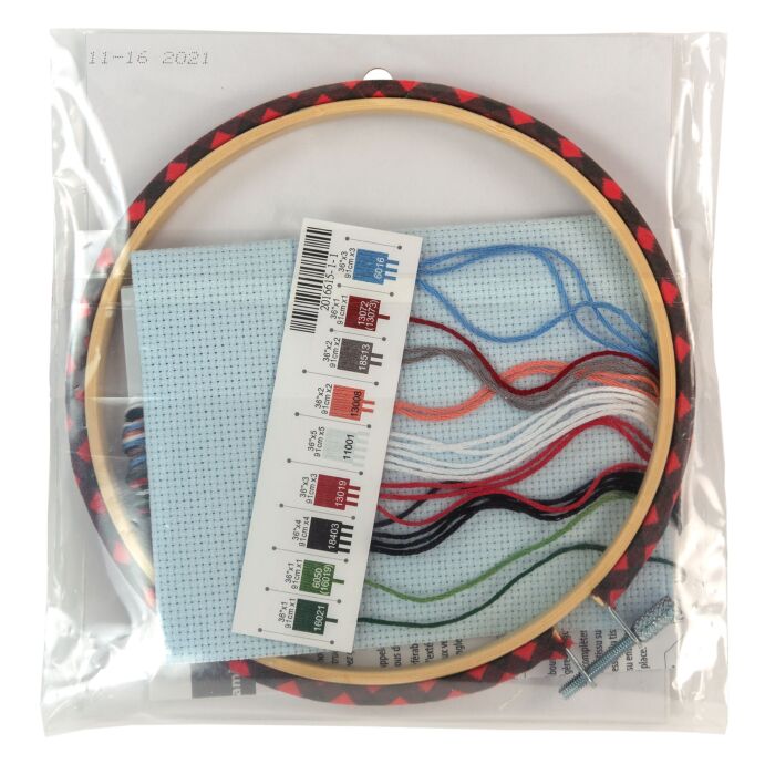Wrapped Hoop Kits - Holiday Family Truck