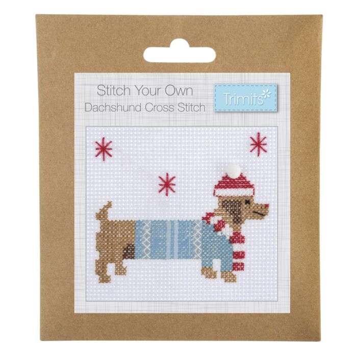 Trimits - Cross Stitch Kit - Dachshund