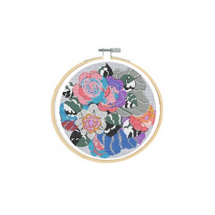 BL1196/77 - Deco Composition from Variations Cross Stitch Kit