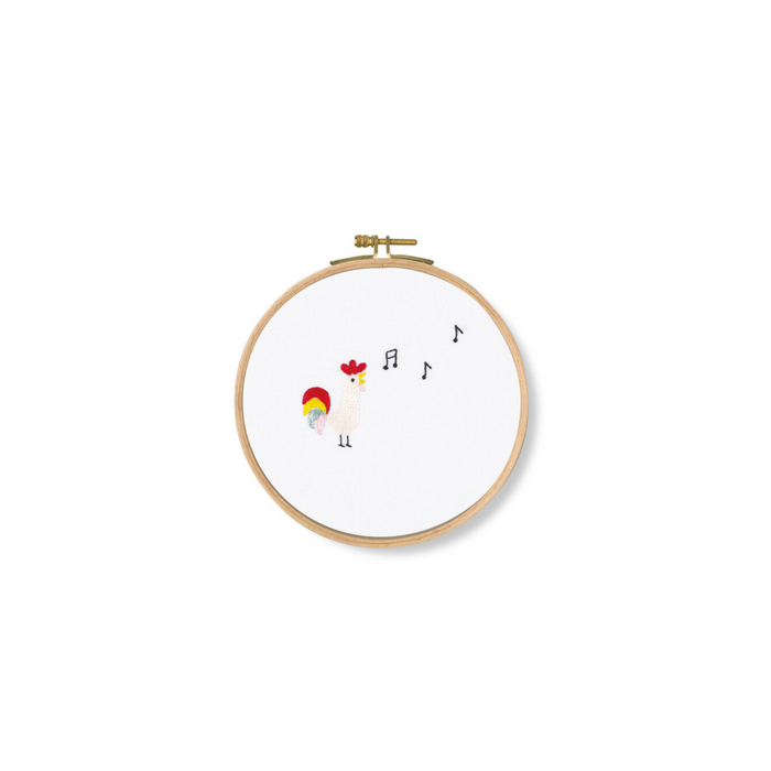 DMC Sing! Chicken Printed Embroidery Kit - TB122 - 25% off RRP