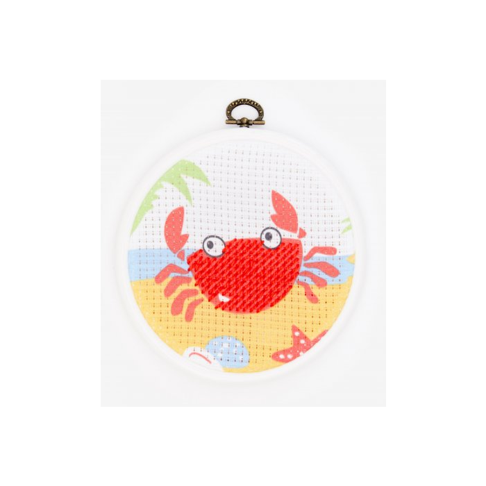 DMC Stitch It Junior Embroidery Kit Crab - 50% off RRP