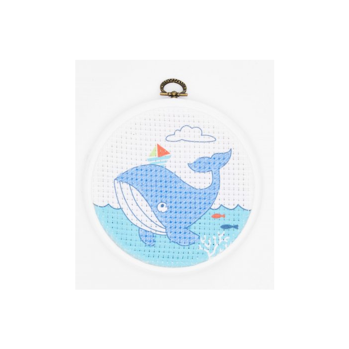 DMC Stitch It Junior Embroidery Kit Whale - 50% off RRP