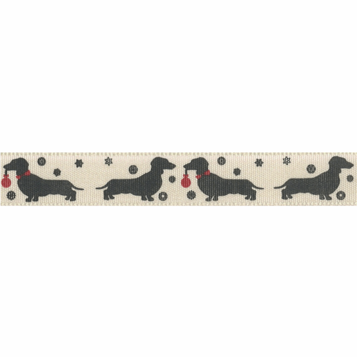 Jomil - 15mm Sausage Dog Ribbon