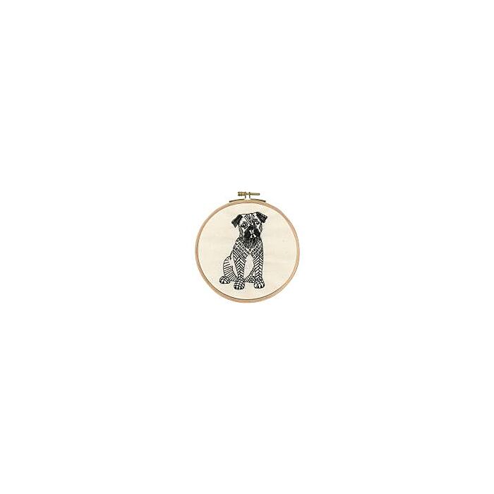 TB107 DMC Printed Embroidery Kit - Doug The Pug - 15% off RRP