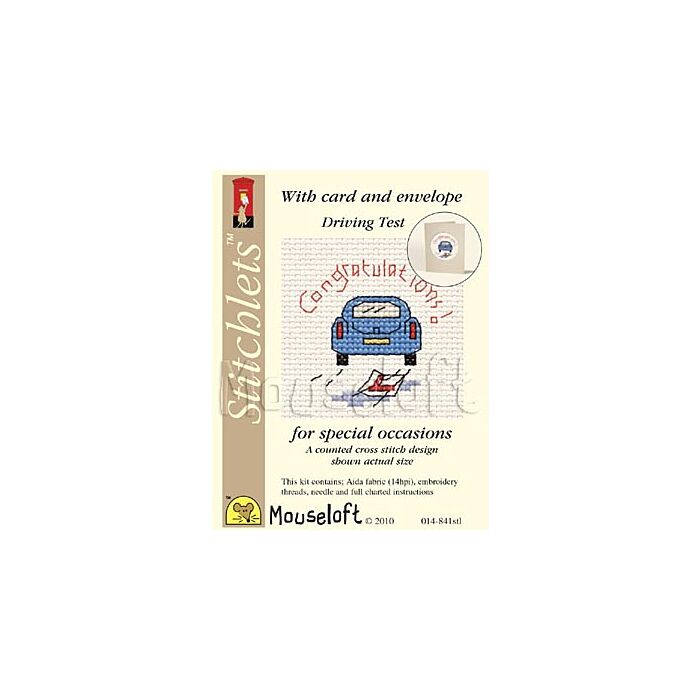 Mouseloft Occasions Stitchlets - Driving Test