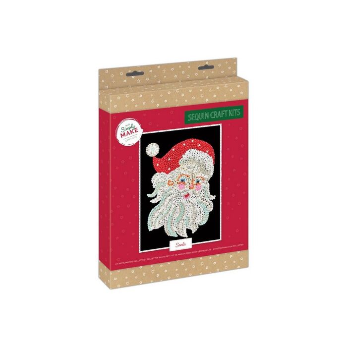  Simply Make Sequin Craft Kit - Christmas Santa