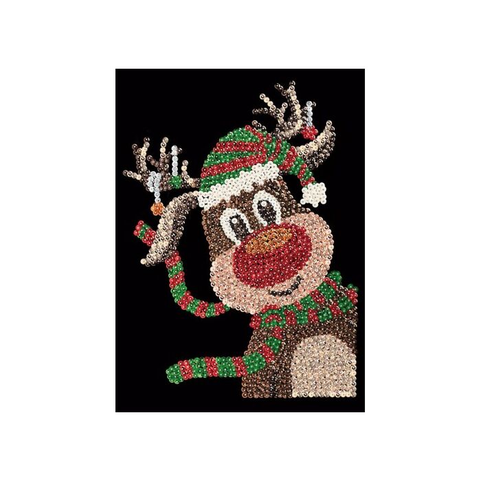  Simply Make Sequin Craft Kit - Christmas Reindeer