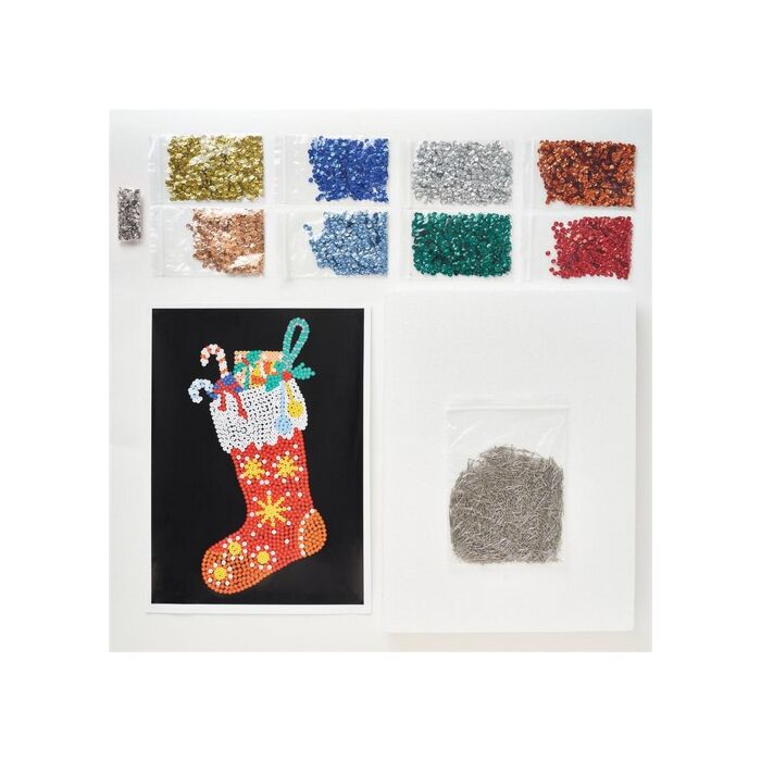  Simply Make Sequin Craft Kit - Christmas Stocking
