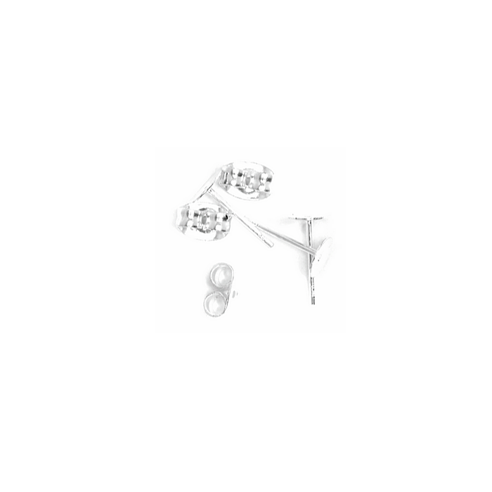 Trimits Ear Post Silver - Pack of 4 (2 pairs)