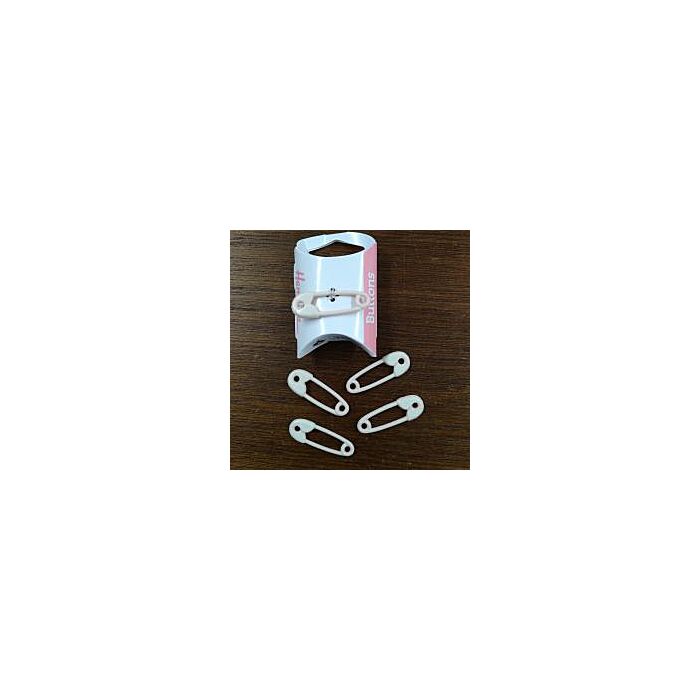 Safety Pin Charm - Pink 38mm 5 pack