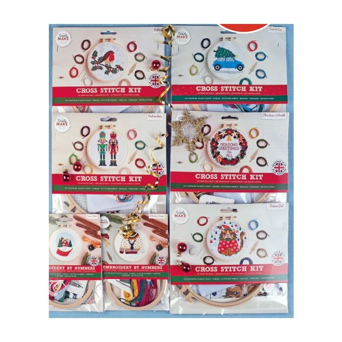 Simply Make Large Festive Cross Stitch Kits