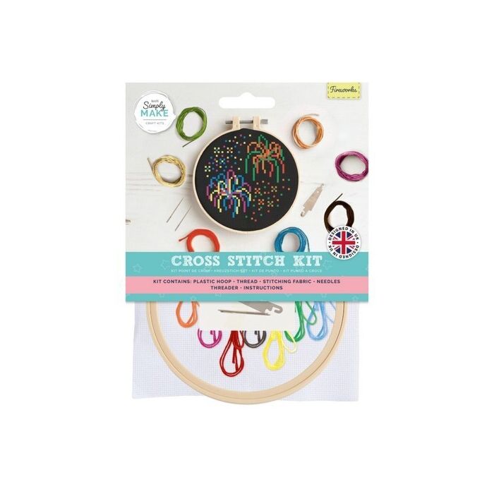 Simply Make Cross Stitch Kit - Fireworks