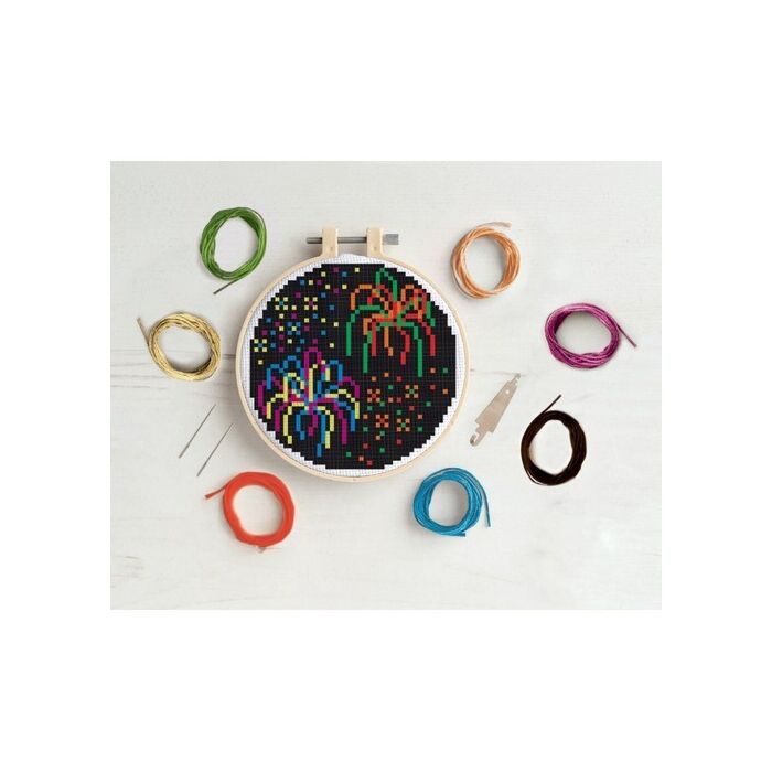 Simply Make Cross Stitch Kit - Fireworks