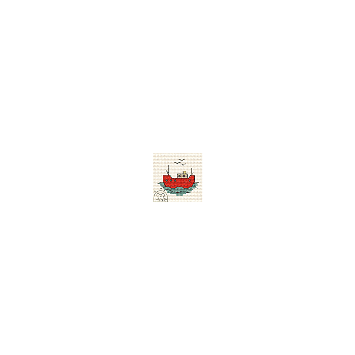 Mouseloft Fishing Boat Cross Stitch Kit - 00B-002bts