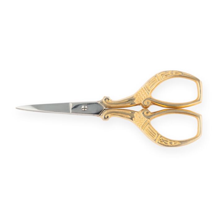 Gilt Floral Embroidery Scissors 9.5cm