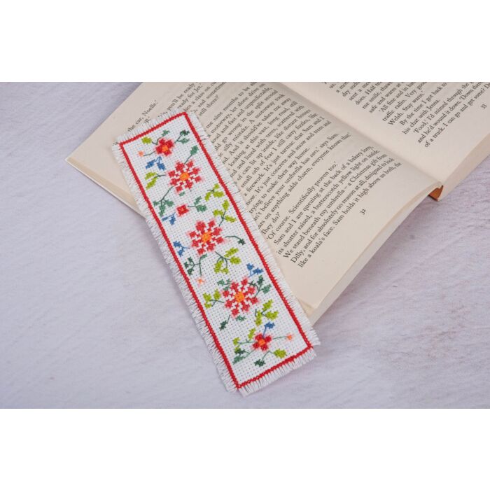 Trimits - Stitch Your Own - Floral Bookmark