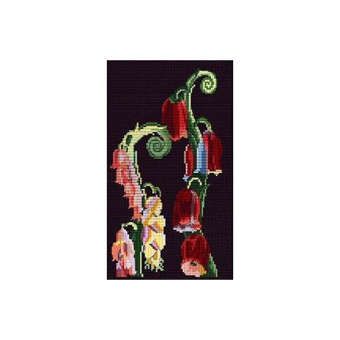 BL1197/77 - Foxglove Motif from Nouvelles Variations Cross Stitch Kit - 20% off RRP